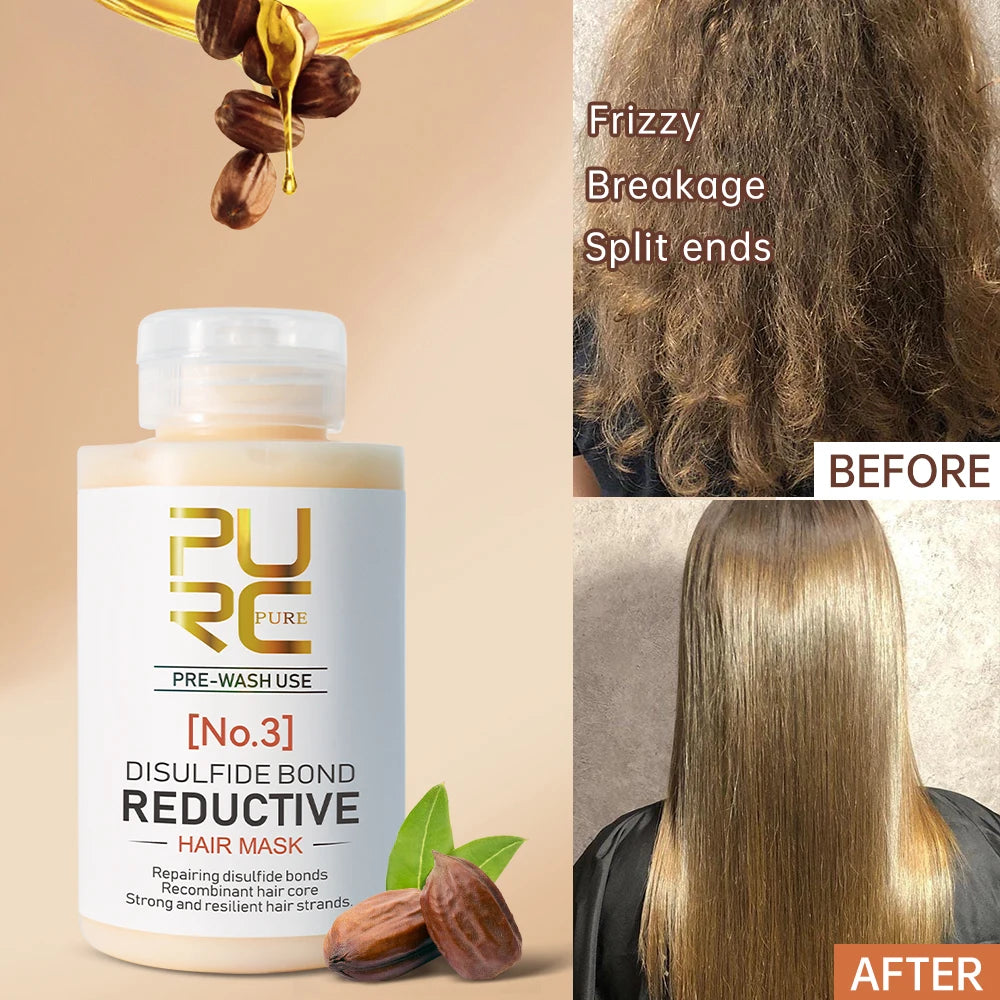 PURC Disulfide Bond Hair Mask Smoothing Strengthens Weak Hair Keratin Repair Damaged Frizz for All Hair Types Hair Care Products