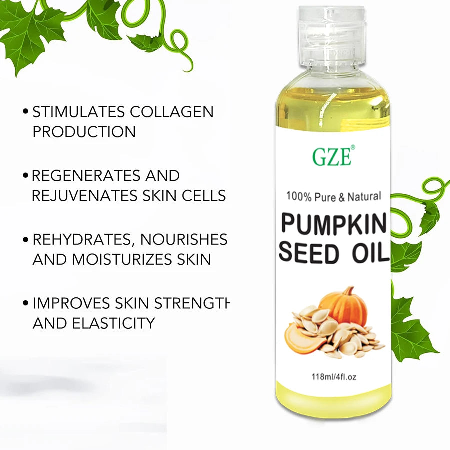 GZE Pumpkin Seed Carrier Oil Almond Oil Almond Oil Organic Pure Natural Cold Pressed Unrefined Oil