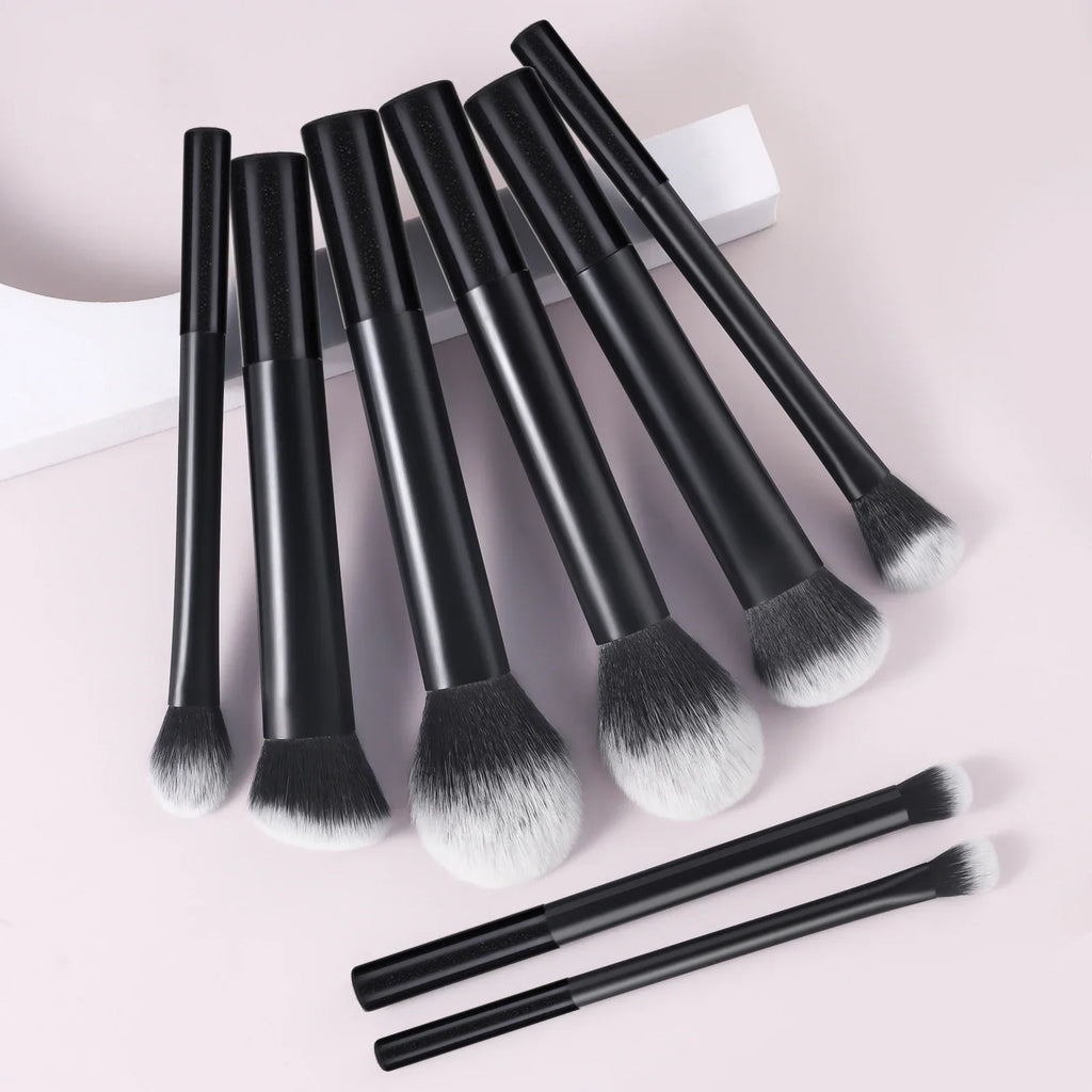 8pcs Plastic Daily Portable Multifunctional Makeup Brush For Making Up Supply 8pcs Makeup Brush Sets