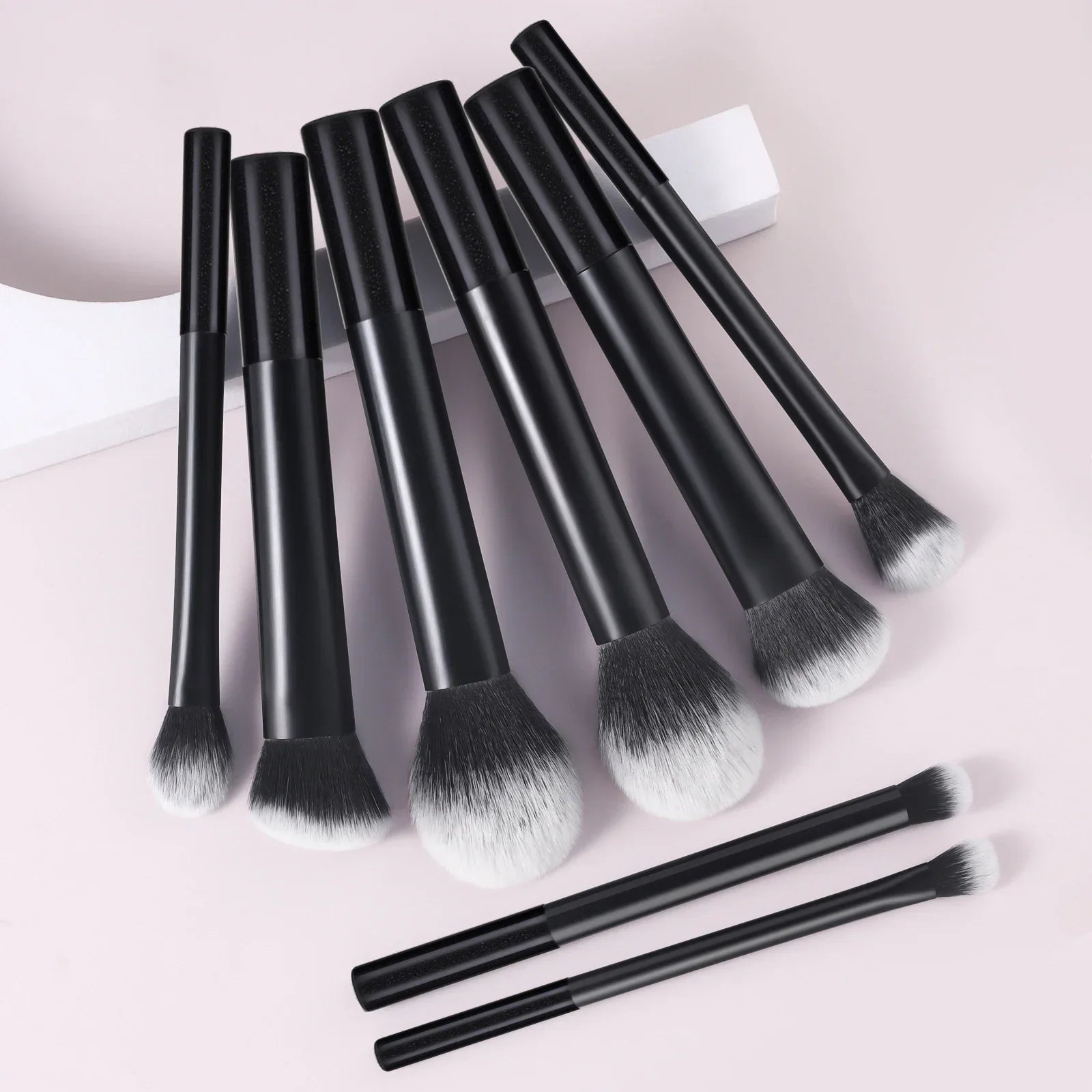 8pcs Plastic Daily Portable Multifunctional Makeup Brush For Making Up Supply 8pcs Makeup Brush Sets