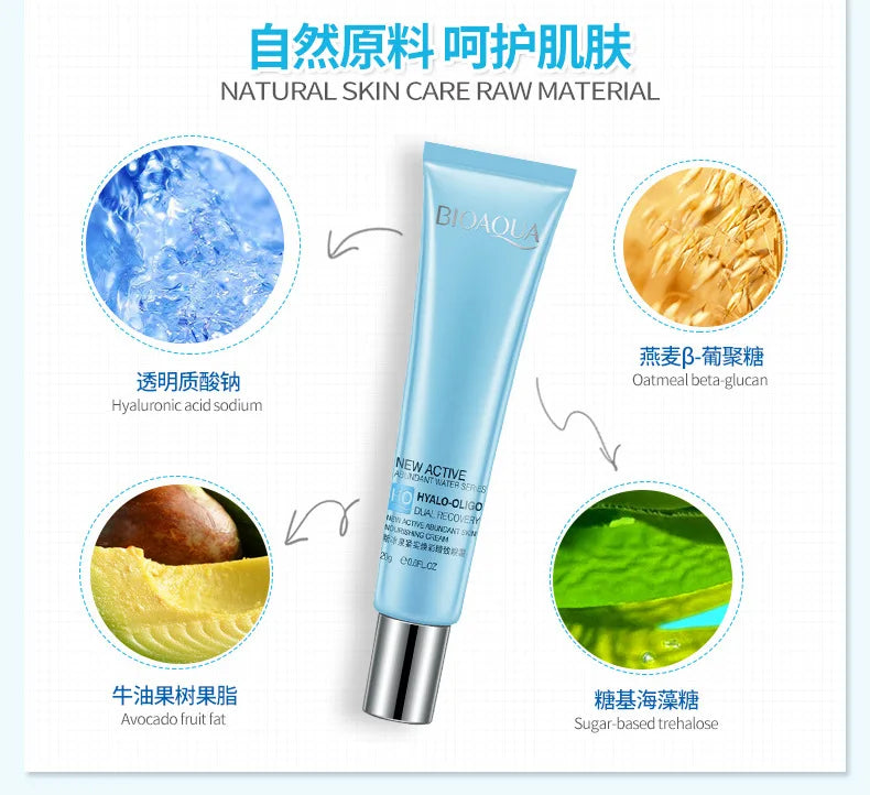 BIOAQUA Hyaluronic Acid Facial Care Face Cream Eye Cream Anti Eyes Bag Moisturizing Firming Day Creams Skin Care Kit