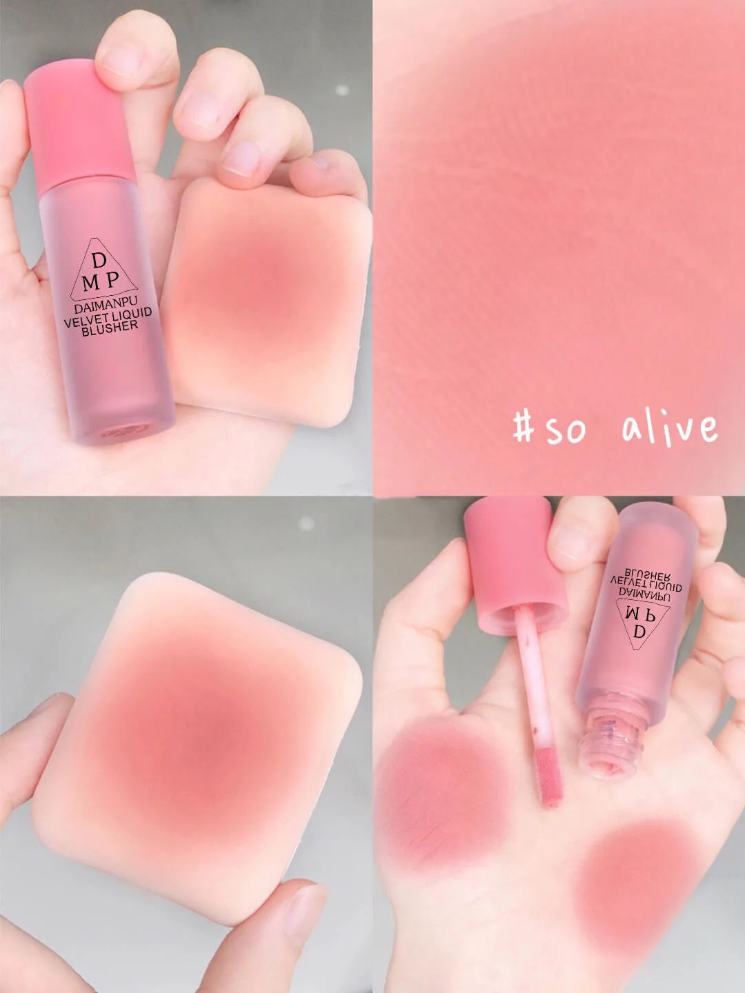 Pink Liquid Blush Eyeshadow Long-acting Waterproof Non-fading Enhance Facial Skin Color Easy-to-color Female Cosmetics