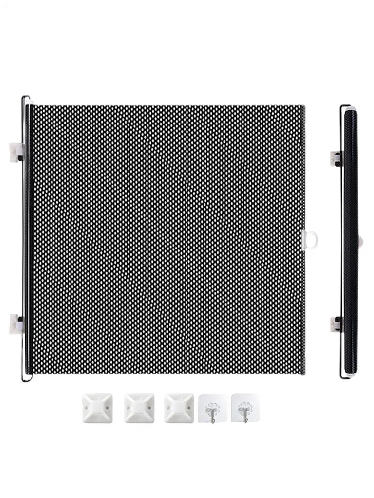 Dog Gate Retractable Pet Safety Gate Wide Pet Isolation Gate Indoor Mesh Fence for Dogs And kitten for Doorway Stairs Balcony