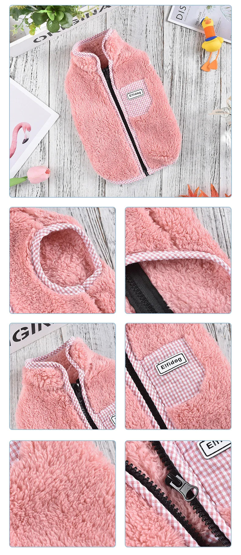 Zipper  Shi Tzu Sweater Clothes For Small Medium Dogs Pet Fur Vest Outfit French Bulldog Autumn Winter Jackets XS 3XL Cats Goods