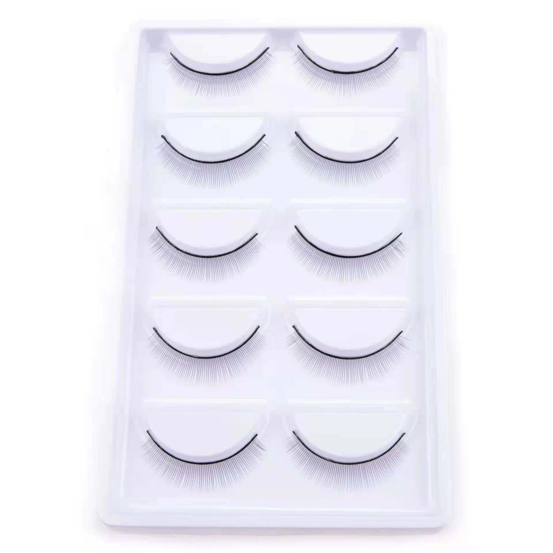New 5 Pairs Manga Lashe Soft Natural Eyelashes Thick False Eyelashes Demon Eyelashes Daily Dating Makeup Eyelashes Lashes Wispy