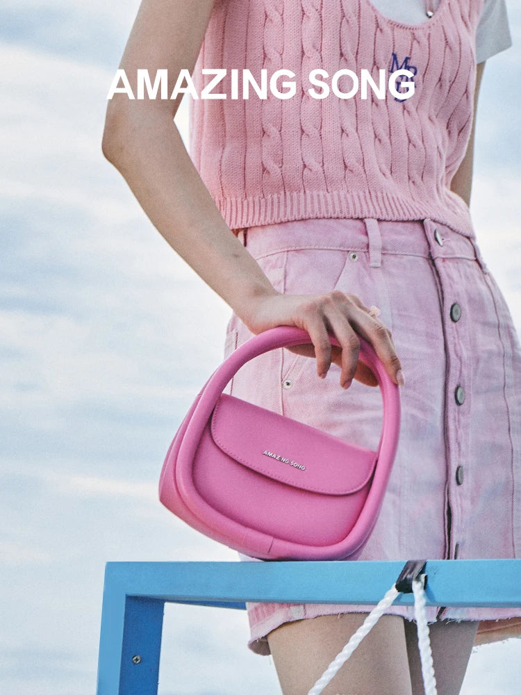 Amazing Song Soft Bag Medium Size Soft Bag Family Lipstick Bag Messenger leather cute bag