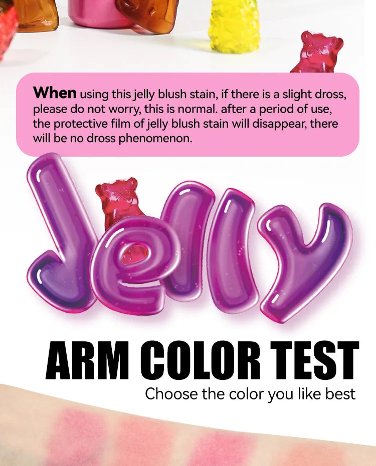 Water Jelly Tint Stick, Milk Cooling Water Jelly Tint Lip Gloss, Milk Jelly Tint Jelly Blush Stick, Sheer Lip & Cheek Stain