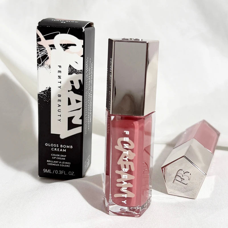 Fenty Beauty Gloss Bomb Lip Glaze Multi-color Moisten Shine Glitter Lip Plumper Makeup Beginner Liquid Lipstick Makeup Cosmetics