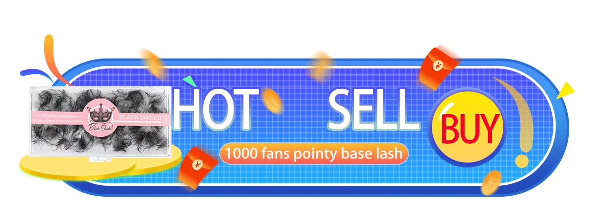 Narrow  1000 Fans False Eyelash  Korean Beauty Makeup Tools Ultra Speed  Lash Clusters 5D 6D 8D Eyelashes Books