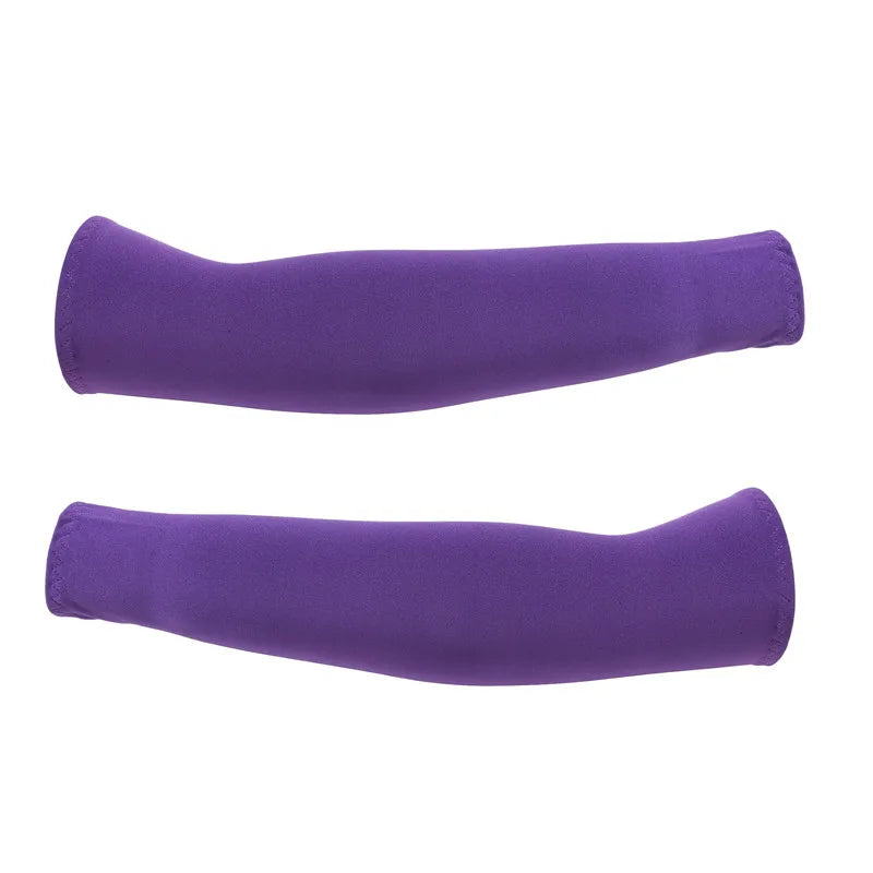 Arm Sleeves Ice Fabric Breathable Quick Dry Running Sportswear Sun UV Protection Long Arm Cover Cycling Arm Sleeves