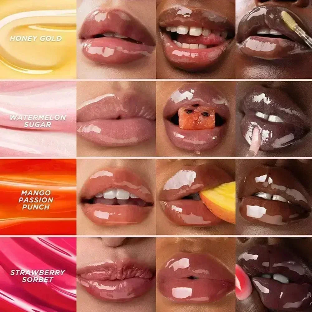 Fruit Honey Lipstick Long Lasting Moisturizing Lip Makeup Plump Lip Essence Remove Dead Skin Lip Easy To Carry Makeup Lip Oil