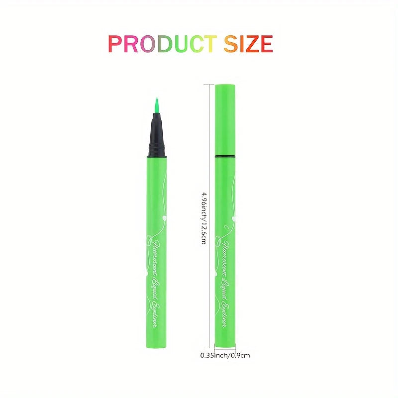 Glow In The Dark Face Paint Kit,6pcs Shimmer Glow Eyeliner set,UV Neon Face & Body Paint Sticks Marker Luminous Makeup for Music