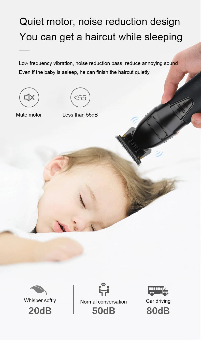 Hair Clipper Electric Hair Trimmer for Men Wireless Barber Trimmer Electric Shaver Professional Men's Hair Cutting Machine