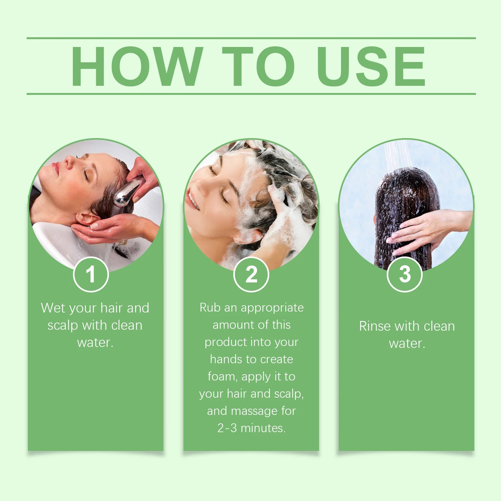 Rosemary Hair Shampoo Hair Regrowth Deep Nourishing Repair Split Ends Hair Soothing Scalp Anti Dandruff Hair Strengthens Shampoo