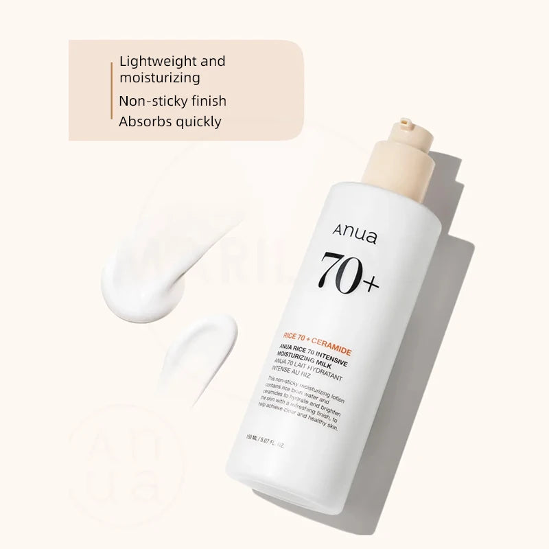 Anua Rice 70 Glowing Milky Toner Brightening Niacinamide Serum Toner Face Toner for Glass Skin Korean Skin Care Beauty Products