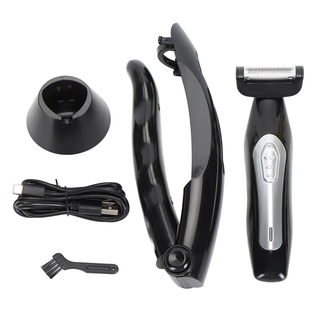 Back Groomer for Men Back Trimmer for Men Extreme Reach Removable Handle Power Burst Wet Dry Use Men Back Groomer