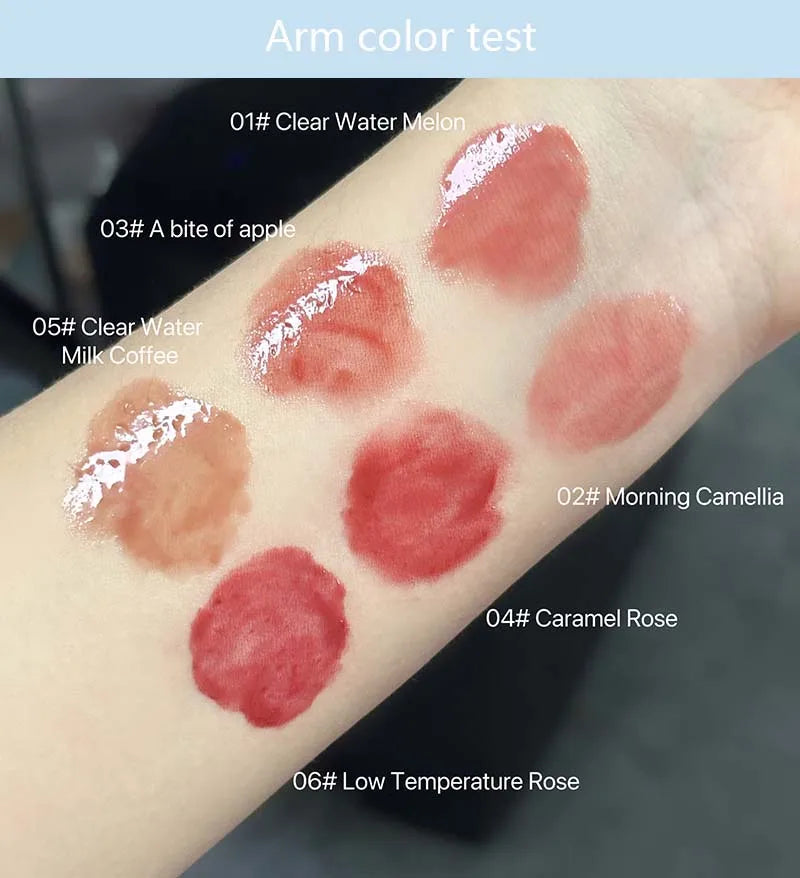 Mirror Glossy Lipstick Long Lasting Moisturizing Natural Lip Plumper Makeup Plumping Lip Glaze Cosmetics Exfoliating for Lips