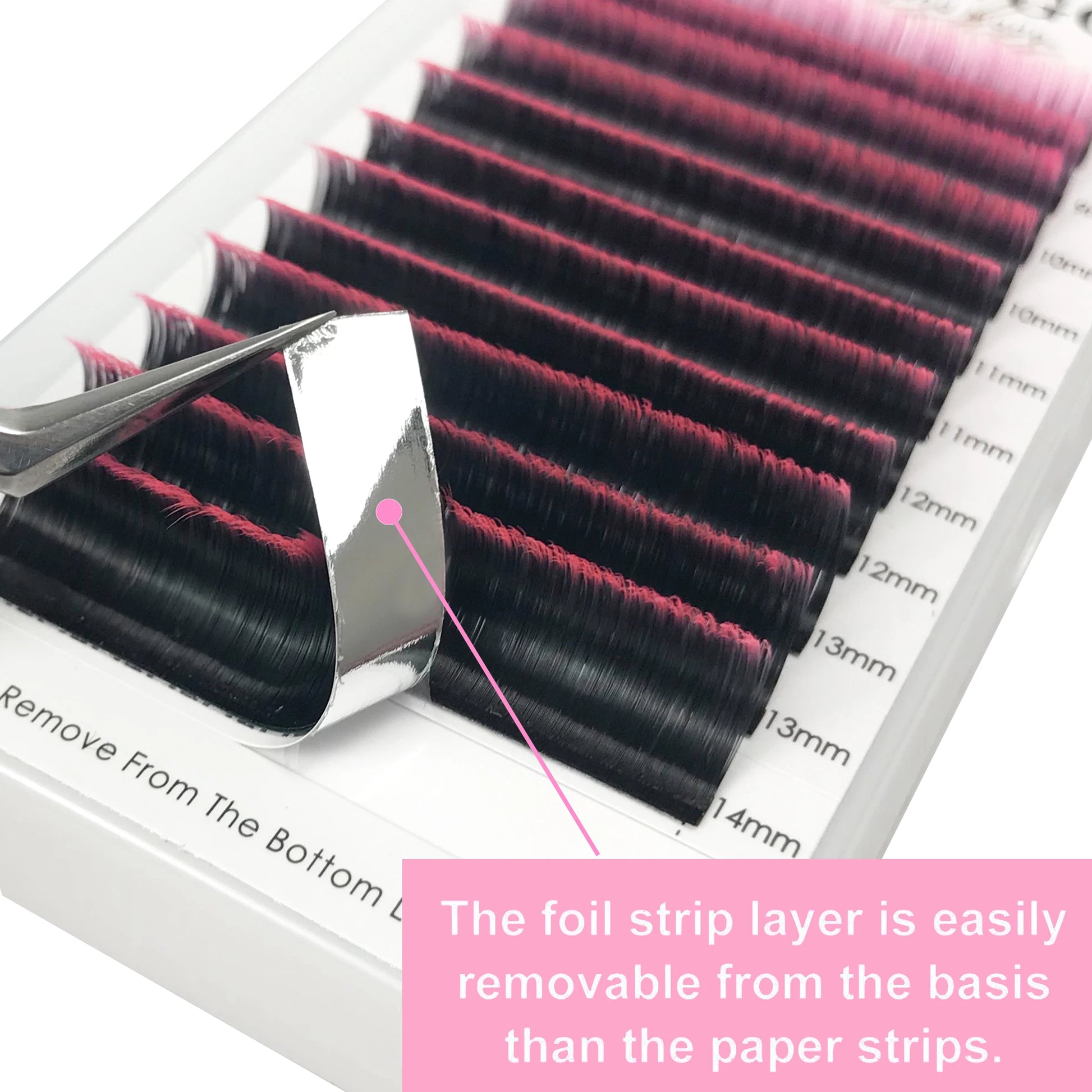 Dark Brown Easy fan Eyelash Extension Mix Mink Individual Ombre Eyelash Lashes High Quality Colorful Blooming Lashes Extension