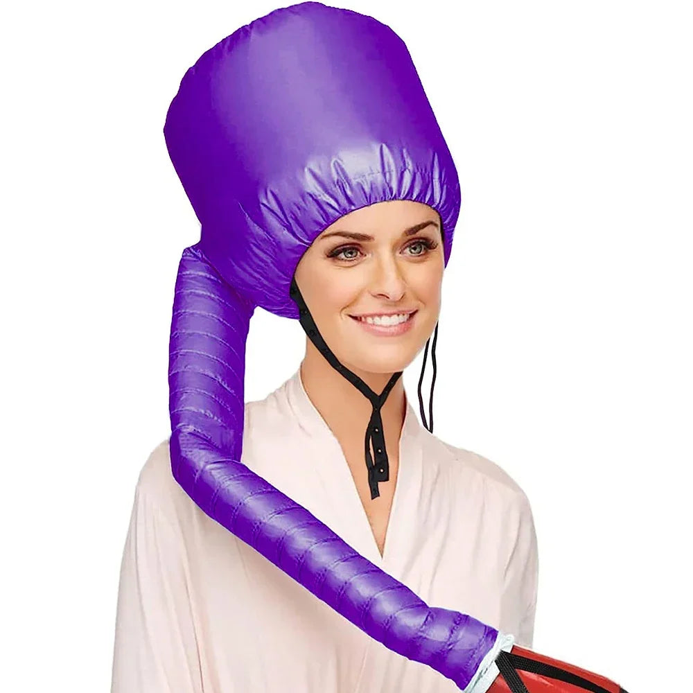 Portable Hair Dryer Bonnet Hood Hair Blow Dryer Attachment 1Pc Adjustable Hairdryer Cap Salon Heating Cap for Drying,Styling