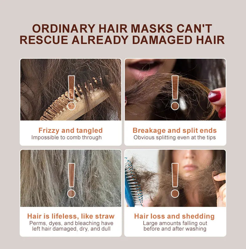 PURC Disulfide Bond Hair Mask Smoothing Strengthens Weak Hair Keratin Repair Damaged Frizz for All Hair Types Hair Care Products