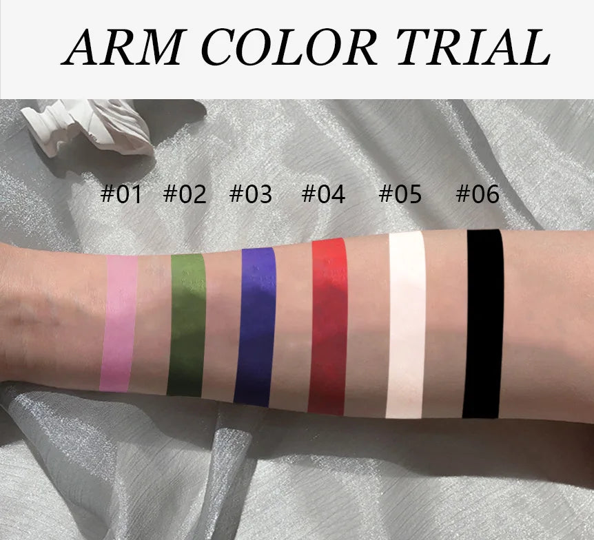 Halloween lipstick dark matte matte waterproof long-lasting non-stick cup olive green white lip glaze
