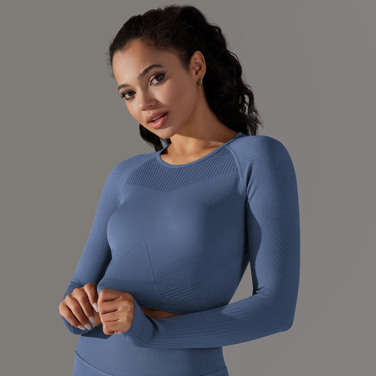 Women Yoga Set Seamless Gym Sportswear Long Seelves High Waist Leggings Sports Clothing Set Fitness Bra Vest Shorts Tracksuit