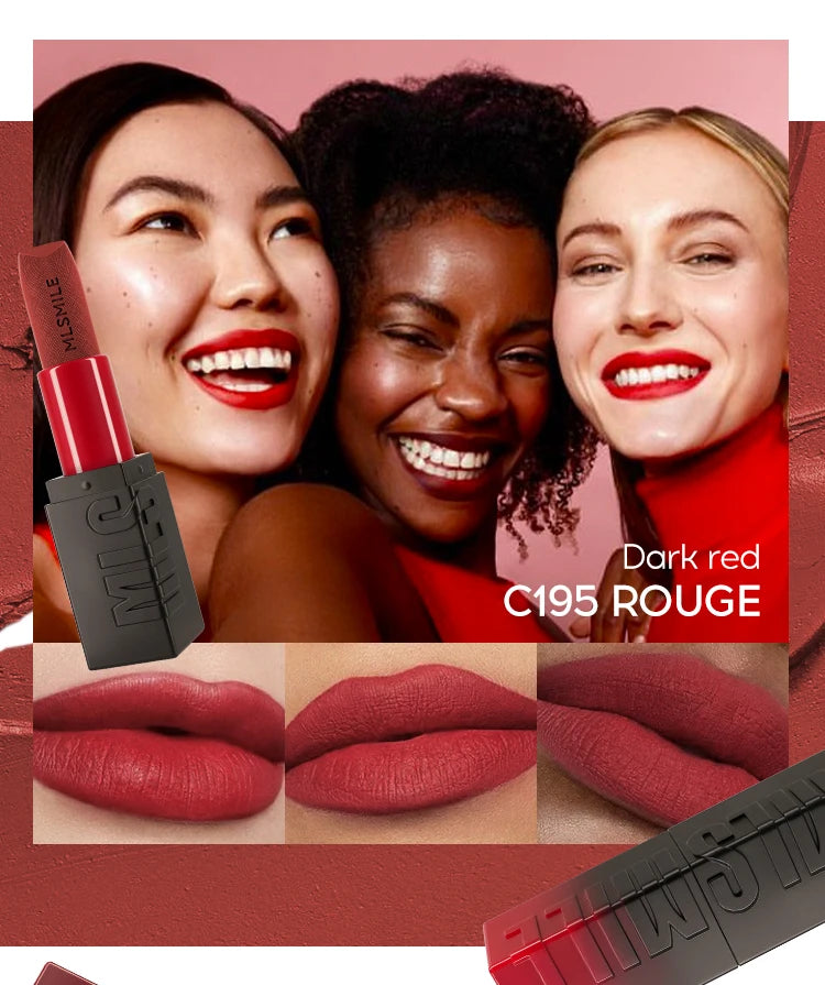 Velvety Matte Lipstick, Richly Pigmented With A Satin Finish Long-Lasting Matte Lip Gloss, Full Coverage Creamy Lipstick