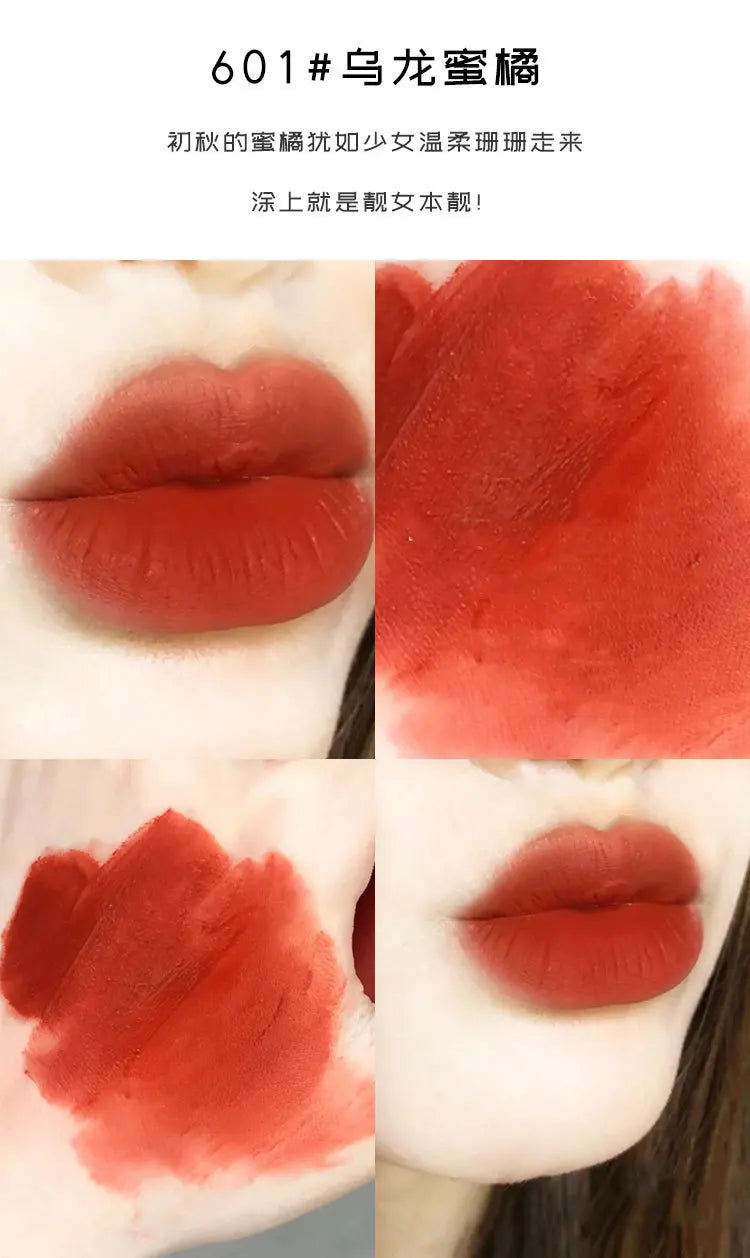 Dyeing Lip Gloss Matte Makeup Moisturizer Liquid Lipstick Waterproof Long Lasting Red Velvet Lip Tint Korean Make Up Cosmetic