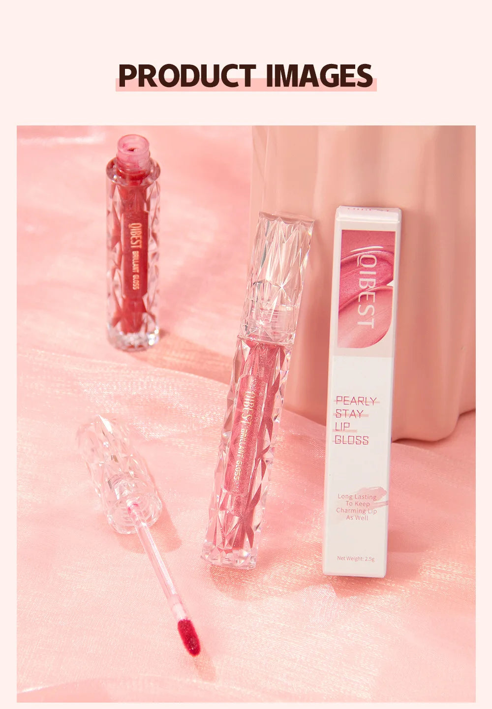 Diamond Shimmer Waterproof Lipgloss 10 Colors Liquid Lipstick Glitter Shiny Pearl Glaze Long Lasting Lip Tint Women Makeup