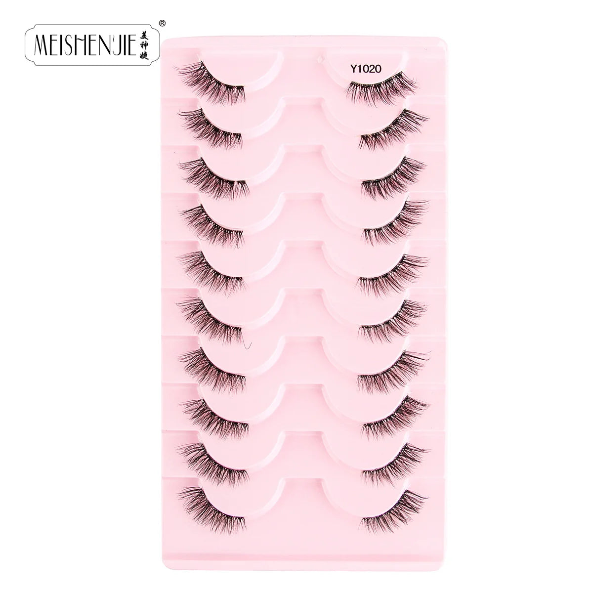 Fake Eyelashes Hot 3/10 Pairs Half Lashes Cat Eye Natural Long Fluffy 3D Mink Lashes Handmade Make up Tools maquillaje Faux Cils
