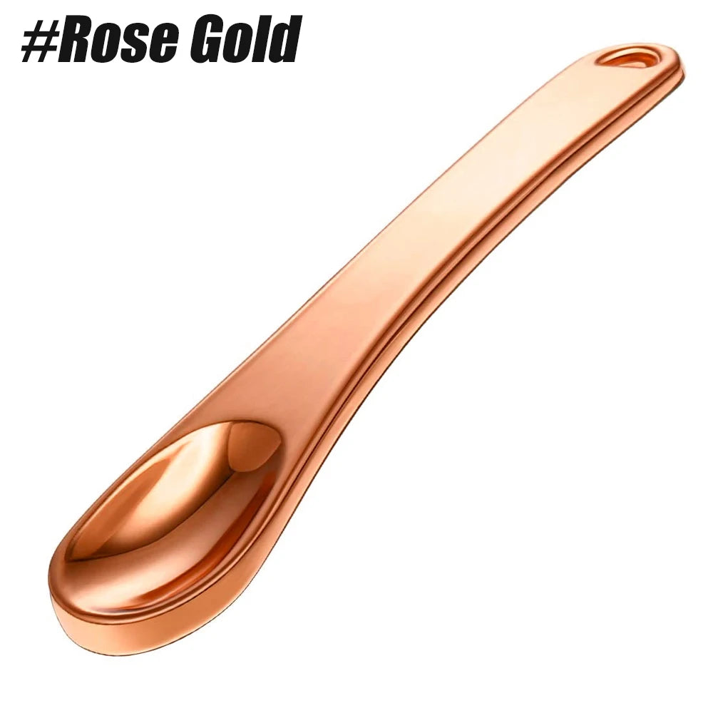 1Pcs Metal Makeup Spatula Mini Spoon Eye Cream Massage Sticks Beauty Scoop for Facial Cosmetic Face Cream Reduce Eye Wrinkles