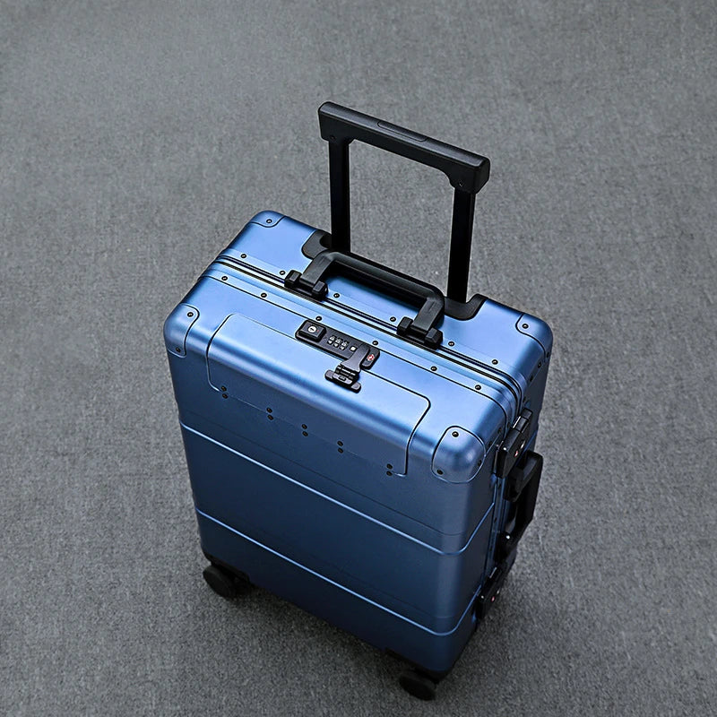 The Latest All Aluminum Travel Luggage High Quality Trolley Suitcase 20 Inch Carry on Luggage Men's and Women's Luggage