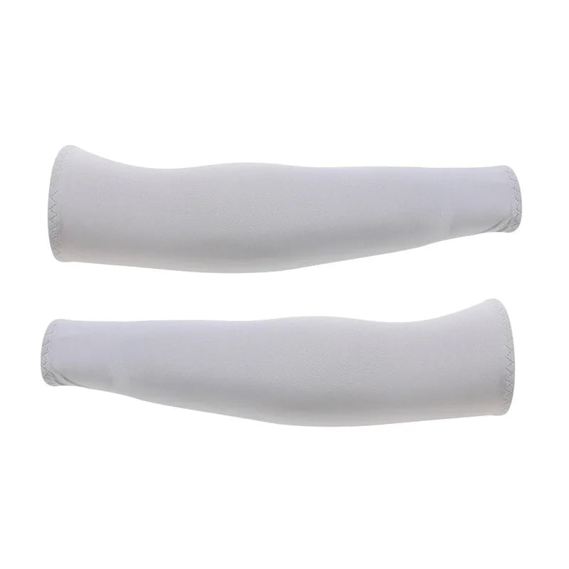 Arm Sleeves Ice Fabric Breathable Quick Dry Running Sportswear Sun UV Protection Long Arm Cover Cycling Arm Sleeves