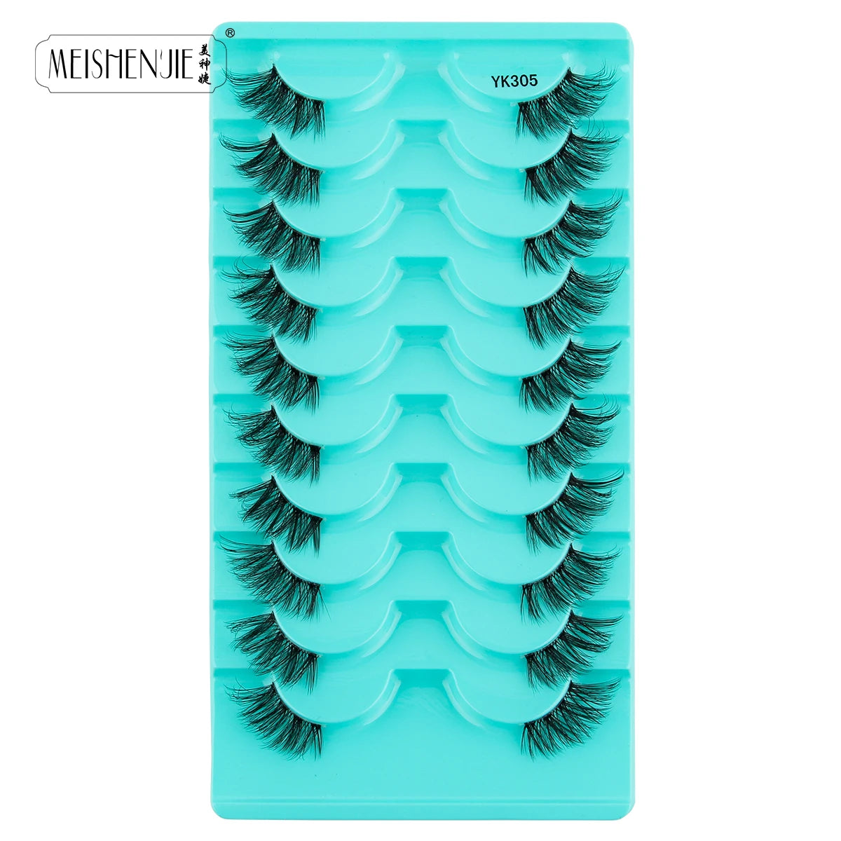 Fake Eyelashes Hot 3/10 Pairs Half Lashes Cat Eye Natural Long Fluffy 3D Mink Lashes Handmade Make up Tools maquillaje Faux Cils