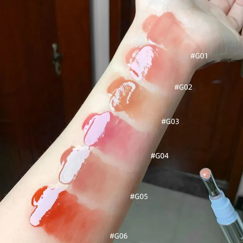 Judydoll Ice Diamond Essence Lip Gloss Oil Mirror Water Light Lip Tint Fading Lip Lines Lipstick Moisturizer Lip Plumping Makeup