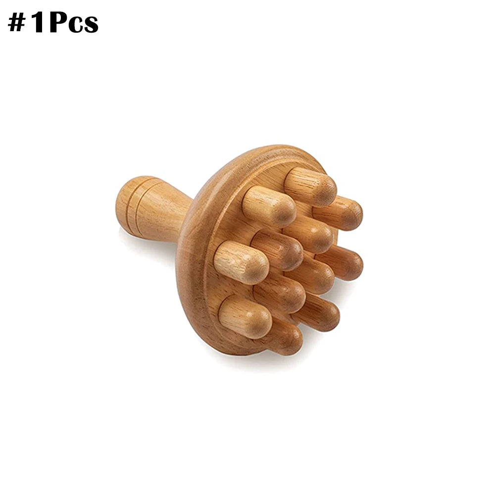 Wooden Therapy Massager Lymphatic Drainage Anti Cellulite Maderoterapia Kit - Body Contouring, Belly Waist Muscle Massage Relax