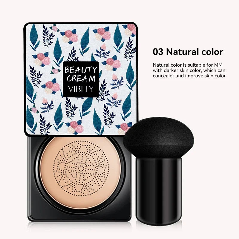 Mushroom Head Air Cushion CC Cream Foundation Concealer Oil-control BB Cream Whitening Face Base Makeup Cosmetics Moisturizing