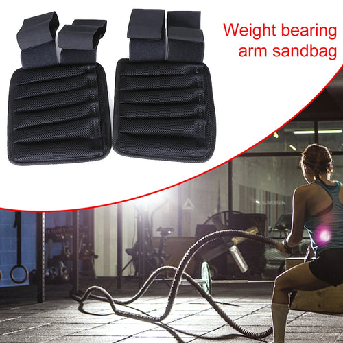 1 Pairs Weight Bearing Arm Sandbag Adjustable Multifunctional Weight-bearing Arm Straps Breathable Fitness Equipment for Running