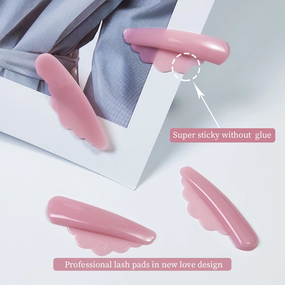 PERMANIA 4 Pairs Self-Adhesive Eyelash Lift Pads Eyelash Lifting Shields Lash Perming Pads Soft And Reusable Lash Lifting Tool