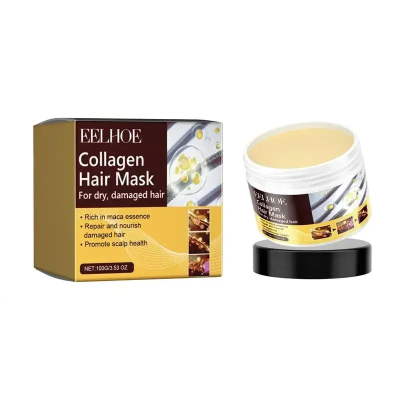 Collagen Keratin Hair Care Mask Treatment Dry Damaged Hair Revitalize Hair Straighten Soft Smooth Moisturize Care Products