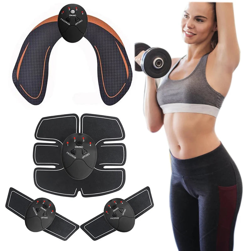 Abdominal Muscle Massager 6Pack and Hip Fitness ABS Arm Training Patches Muscle Exercise Instrument USB Charging Home Men