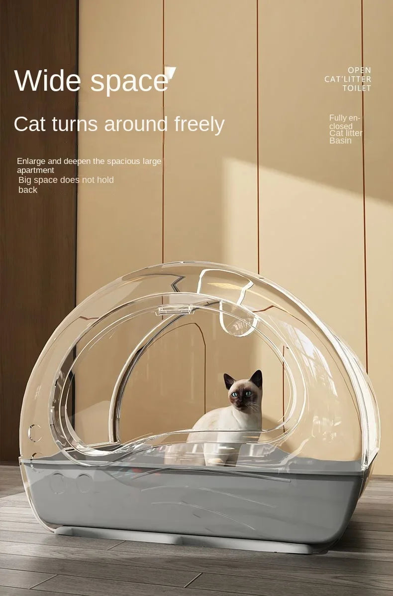 Cat Litter Box Fully Enclosed Drawer Type Cat Litter Box Anti-splash and Odor Isolation Cat Toilet Extra Large Cat Litter Box