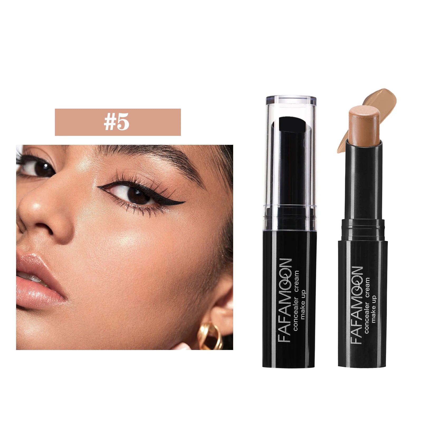 6 Color Face Concealer Contouring Stick Face Bronzer Beauty Contour Makeup Base Foundation Cream Matte High Coverage Cosmetics