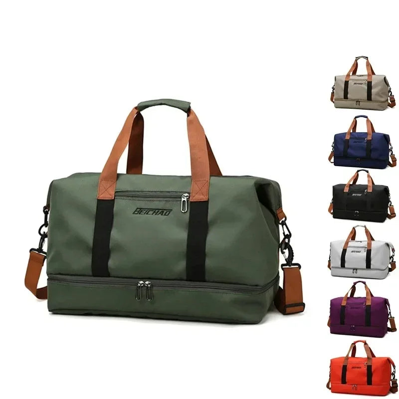 Wet and Dry Separation Sports Yoga Bag Men and Women Travelling Large-capacity Handheld Luggage Bag Travel Bag