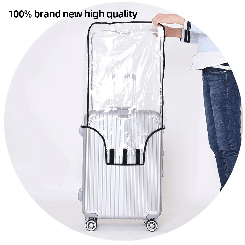 20-30inch Luggage Cover Transparent Luggage Protector Case PVC Trolley Case Cover Waterproof Wheeled Suitcase Travel Accessories