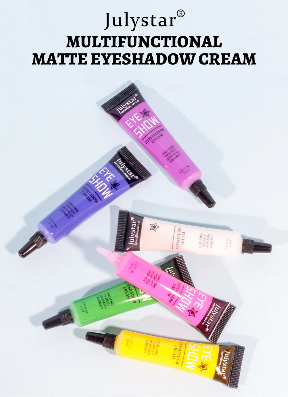 Colored Waterproof Long-lasting Non-smudge Matte Liquid Eyeshadow Cream Sweatproof Nude White Purple Blue Eye Makeup Cosmetics