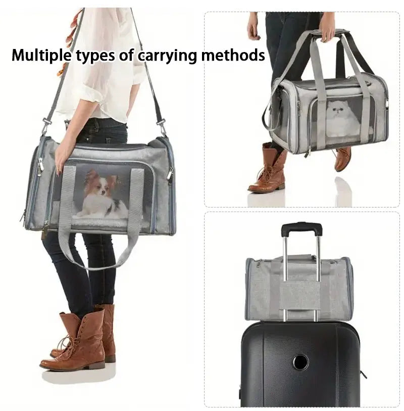 Dog Cat Carrier Bag Pet Puppy Travel Bags Breathable Mesh Small Dog Cat Dogs Outdoor Tent Carrier Outgoing Pets Bag Handbag