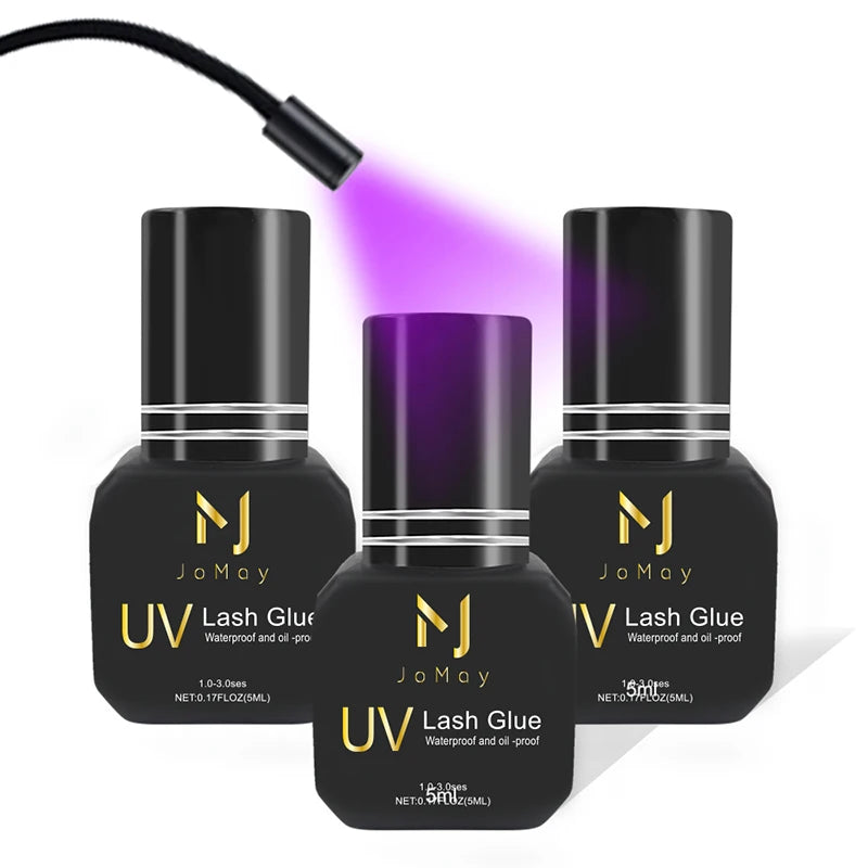 JOMAY 1 Second UV Glue Fast Drying Strong False Eyelash Extension Glue Adhesive Retention 90days Low Smell Mink Eyelash UV Glue