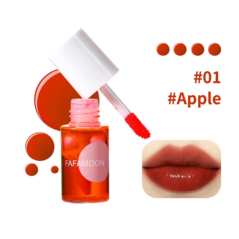 Lip Gloss lip ink Long Lasting Water Tint Nonstick Cup Lip Stain Hydrating Lip Makeup Fruit Platter Series Liquid Lipstick