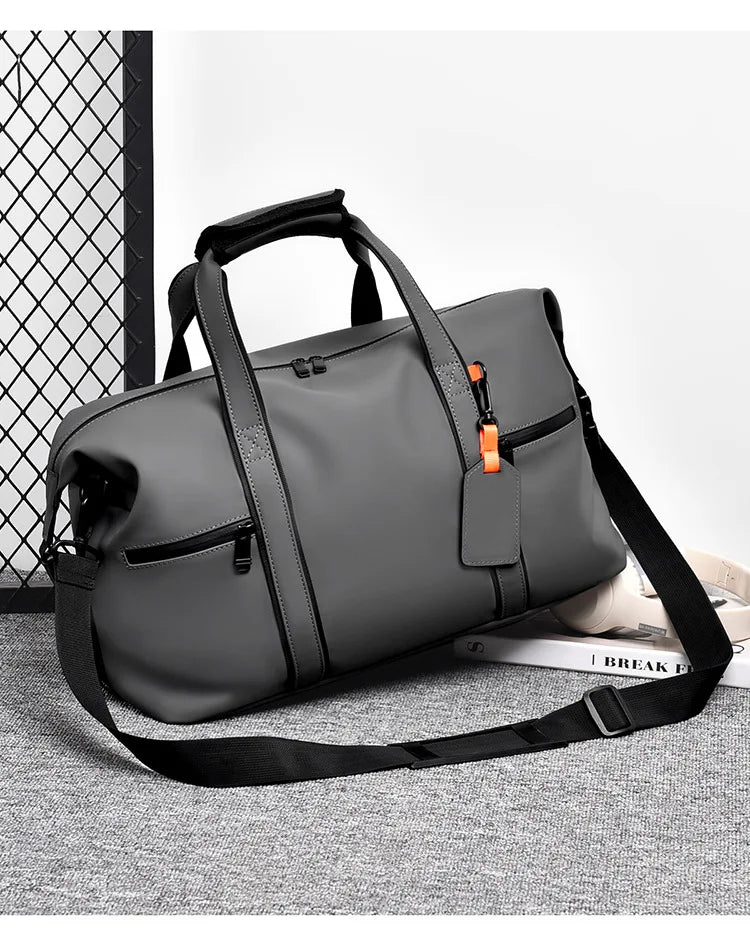 New Cross-border Large Capacity Men's Business Travel Tote for Commuting, Water-resistant Gym Bag for Sports and Fitness